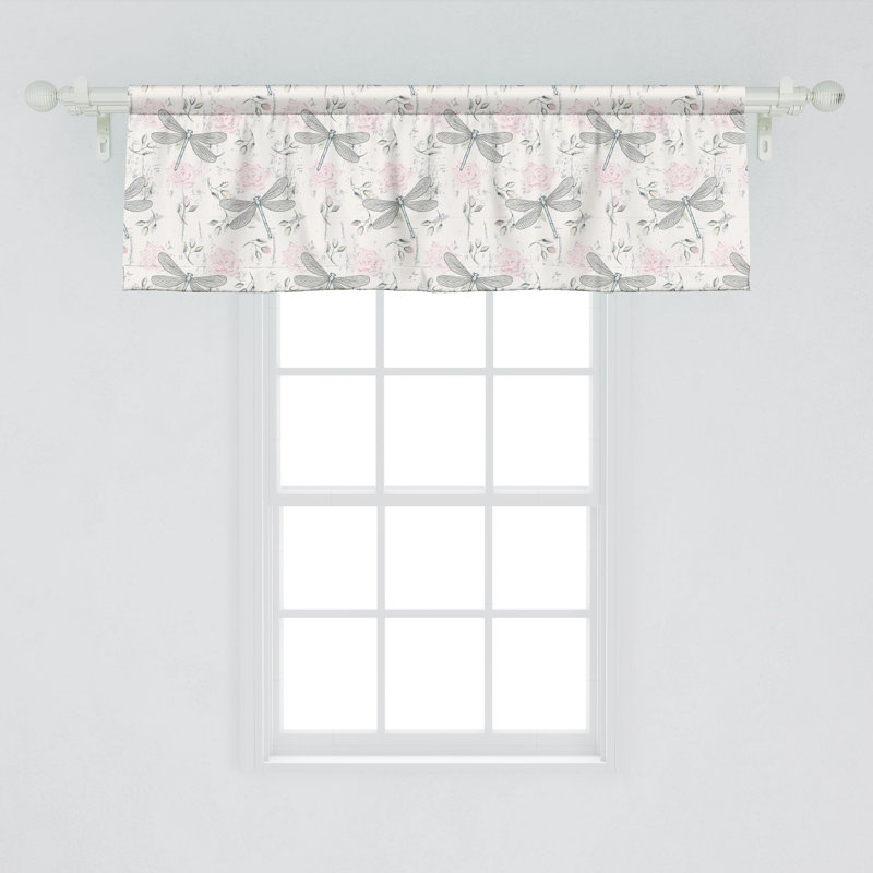Cantonnière Ambesonne Shabby Flora, L 54 po x L 18 po