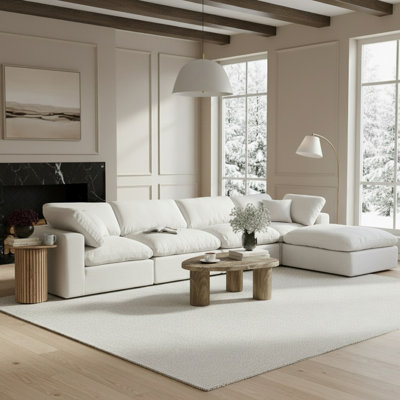 Canapé modulaire 5 pièces rembourré