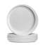 Ensemble de 6 assiettes, assiettes en céramique blanches de 8 pouces, mini assiette de service en porcelaine pour le gâteau, le pain, la salade, le goûter