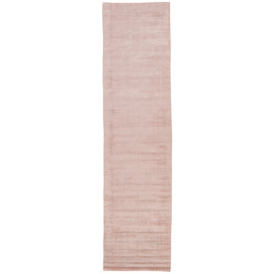 Oath Handmade Rayon / Viscose Pink Rug