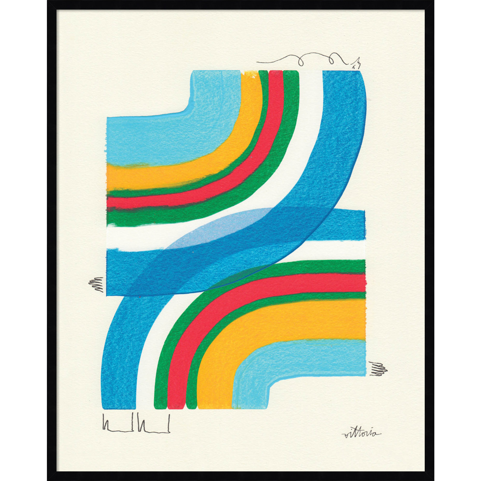 Olav "A Plan for Myself" Print, Black, 41" H x 33" W x 1" D