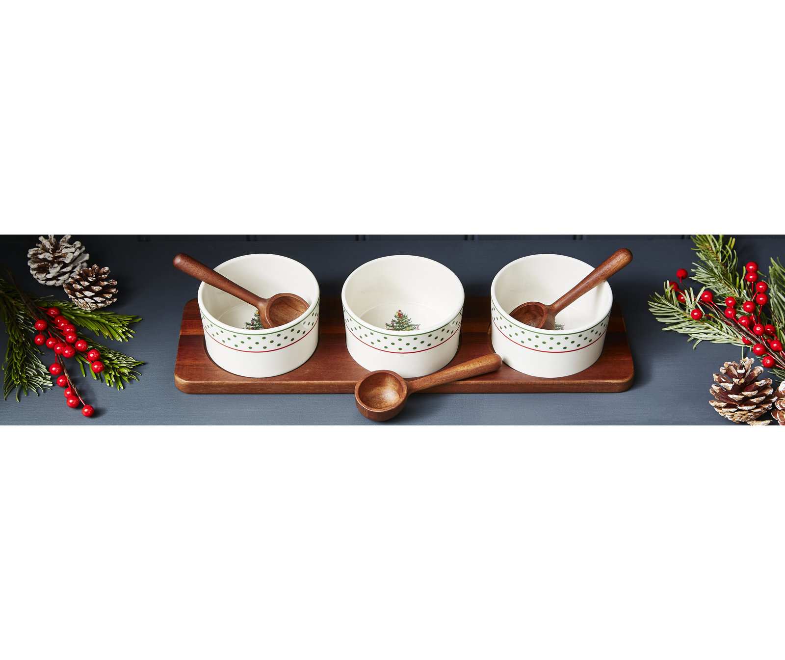 Polka Dot 7-Piece Condiment Set