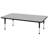 Laminate Adjustable Rectangle 6 Students Activity Table-92311599-92311600