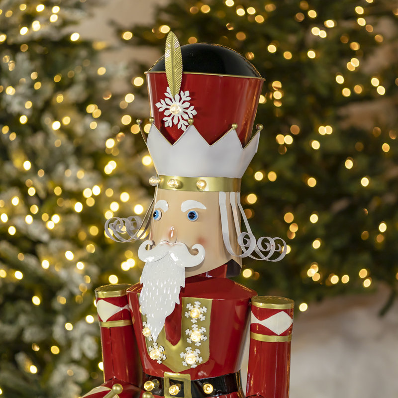 Large iron Christmas nutcracker with drum