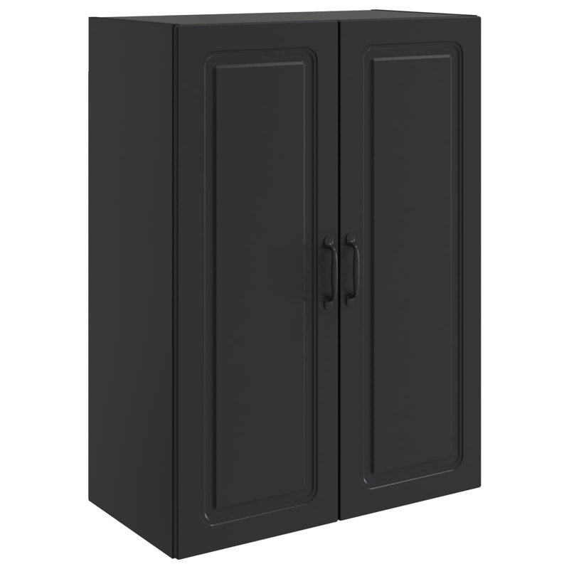 2 -Door Rectangle Accent Cabinet, Black