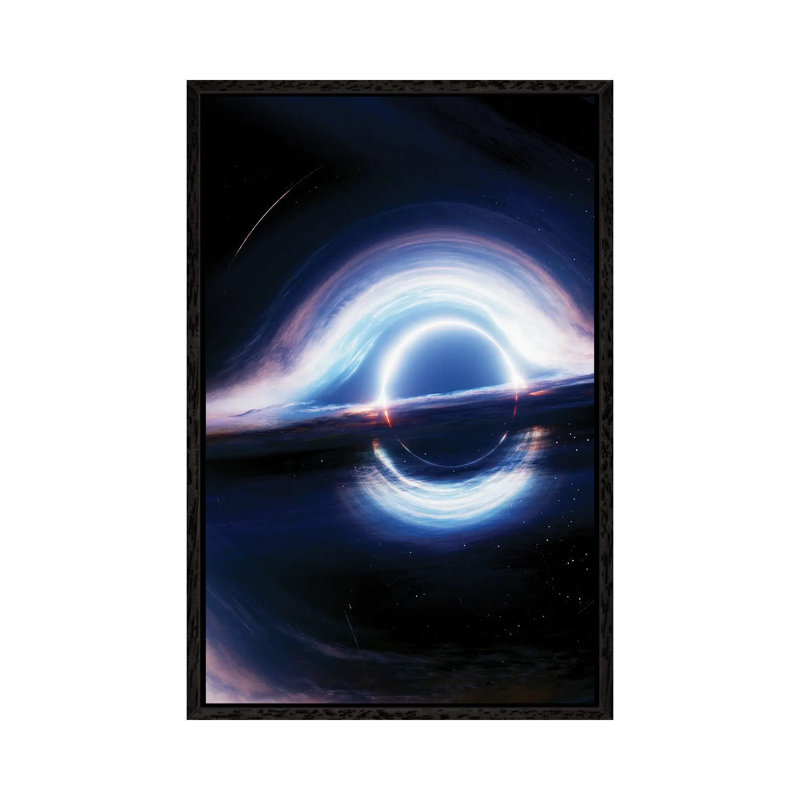 Interstellar Event Horizon by Nikita Abakumov - Print on Canvas, 66.04cm H x 45.72cm W x 3.81cm D, Black Framed