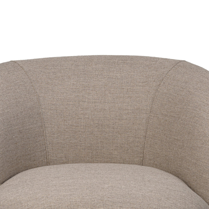 Laurrey Swivel Chair-Monte Navy, Alcala Taupe Polyester Blend