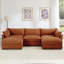 Luxueux canapé en chenille avec rangement intégré et design élégant en forme de croissant pour les espaces de vie modernes-1849143104