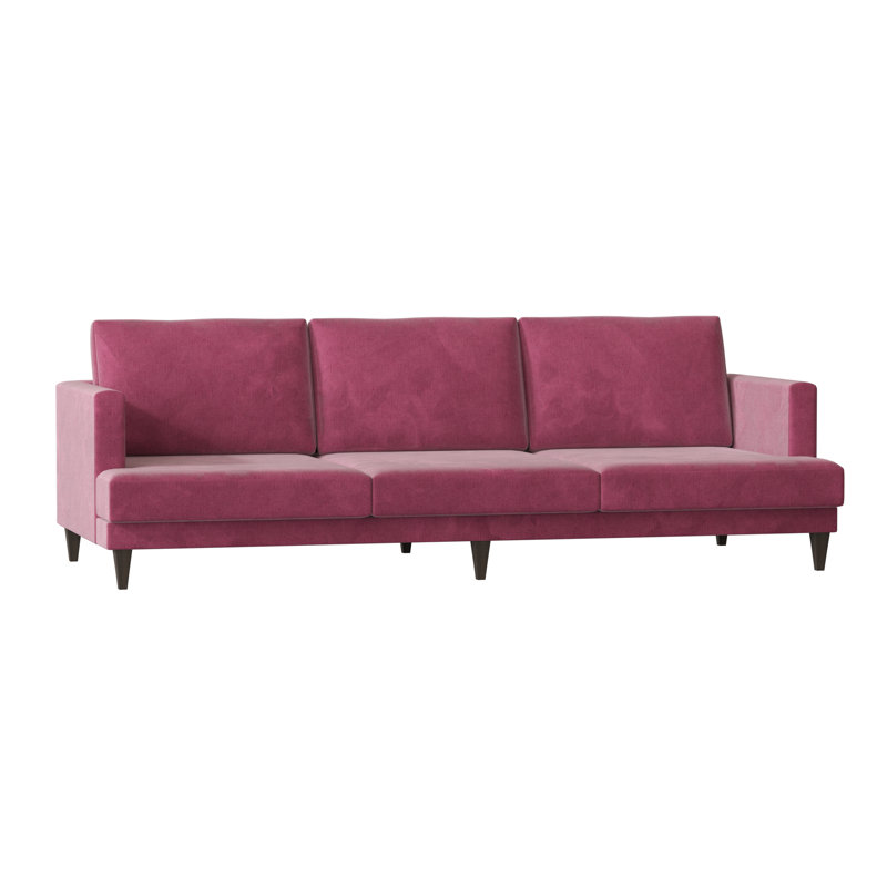 Canapé Carol, Fuchsia Savona, Brun acajou