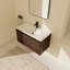 Meuble-lavabo mural simple 36 po avec plateau en résine Niyanah-1548801800