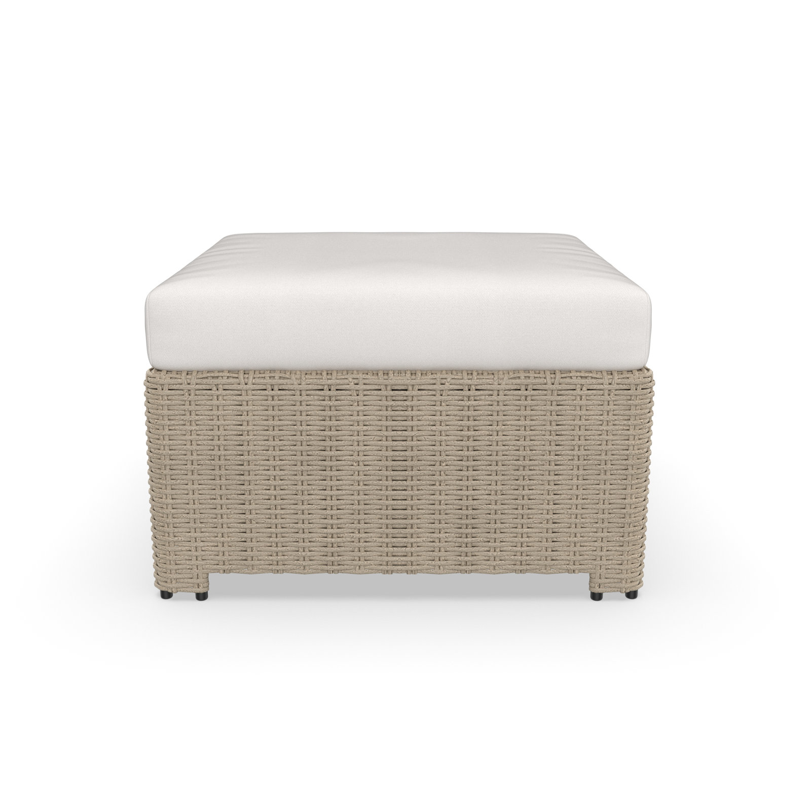 Henri Sunbrella® Patio Ottoman, Sunbrella® Canvas Natural