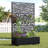 Indoor/Outdoor/Decor/Garden Two-Tone Planter Box with Lattice Panel Trellis Privacy Screen-109883623