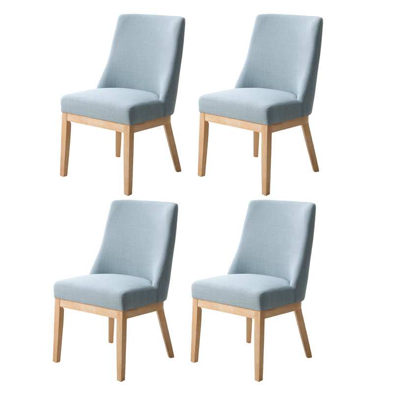 Chaise en bois massif Hedda Farmhouse, 4, Bleu