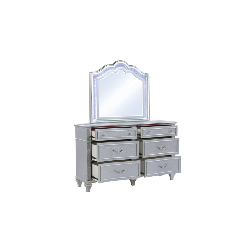 Contemporary Style  Mirror Made With Wood In Silver (Includes Only Mirror)