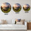 MountaIn Peak pendant le coucher du soleil - Horloge murale traditionnelle-59913422