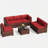 Cawanna 6 - Person Modular Patio Conversation Set with Cushions-2052820553-2038701823