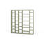 Vsevidof 224cm H x 216cm W Geometric Bookcase-10551644