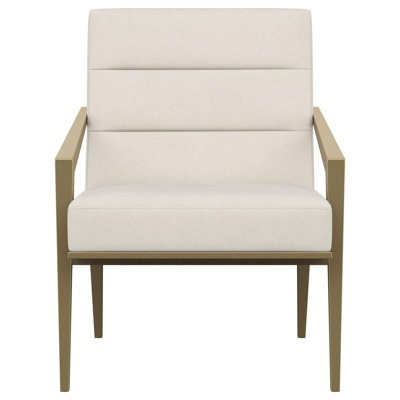 Fauteuil d'appoint rembourré en métal Kirra