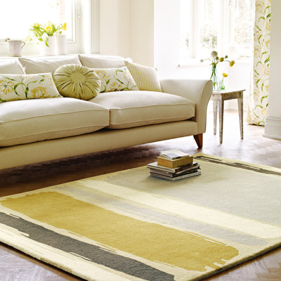 Abstract - Linden/Silver Handmade Area Rug