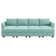 U shaped Sleeper Sectional Modular Sectional Sofa with Chaise