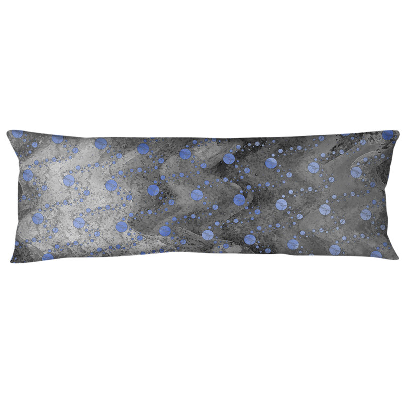 Polyester Pillow, Blue/Black
