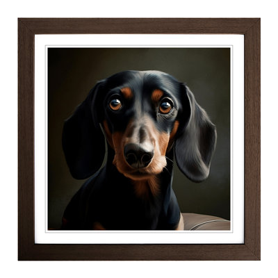 Dachsund Realism No.1 - Framed Print