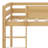 Wood Low Loft Bed With Ladder