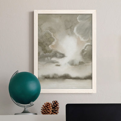 Toile encadrée de qualité supérieure sépia Sky II - prête à être accrochée