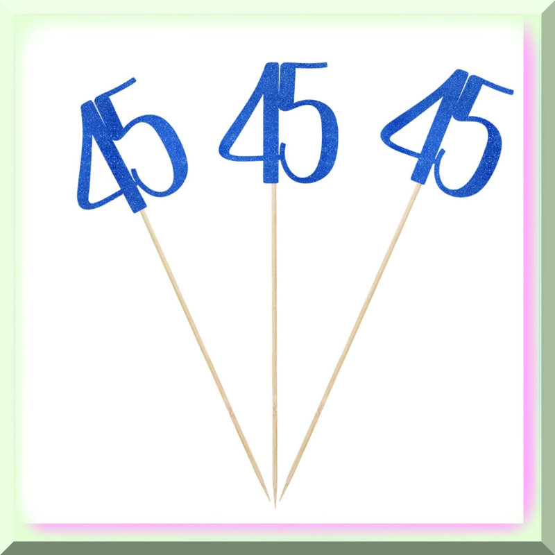 Blue 30th Birthday Banner, Glitter Paper, 117-inch