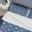 Ensemble de housse de couette transitionnelle bleu et blanc quadrilobe Dreams I-109160950