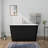 47" x 27" Modern Freestanding Acrylic Soaking Bathtub, Non-Slip Surface, Compact Design for Small Bathrooms-83534716