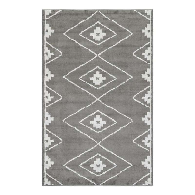 Latitude Run® Vefsna Nikolis Rug Gray, Rectangle 5'1" x 8'