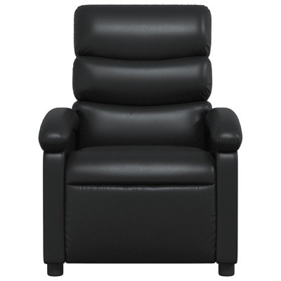 vidaXL Recliner Chair, Adjustable Backrest/ Footrest, Leather