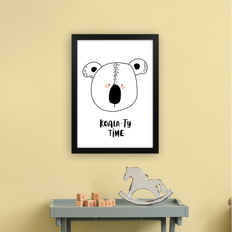Koala by Miniofmine - Print, Brown Framed, 46cm H x 34cm W x 3cm D