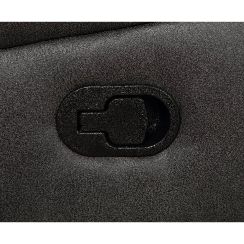 Fauteuil inclinable et oscillant rembourré Franklin Charcoal