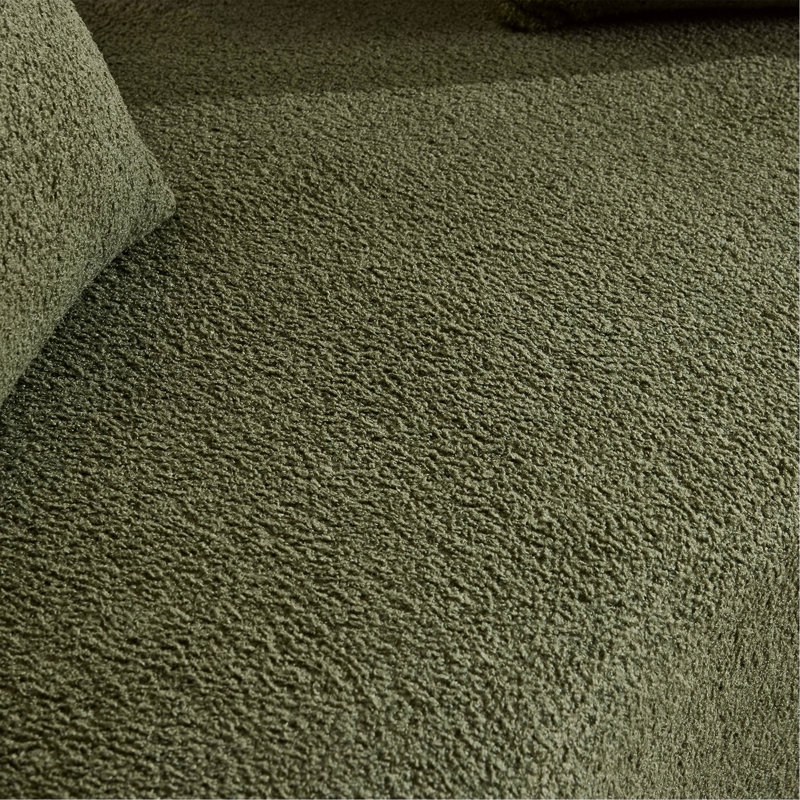 Causeuse incurvée à compression complète de 66,93 pouces d'épaisseur, tissu de velours en peluche, canapé compact sans assemblage pour petits espaces et appartements, capacité de 350 lb