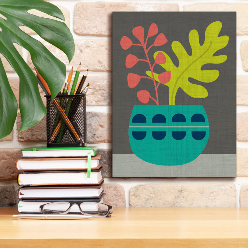 «Epic Graffiti» «Clay Pot 4» par Chariklia Zarris, art mural sur toile, 12 po x 16 po, H 16 po x l 12 po