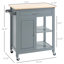 Îlot de cuisine avec plateau en bois manufacturé Omariana-2017850154