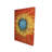 Closeup on a Red Flower - Floral Blue Canvas for Home Decor