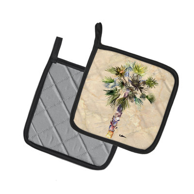 Caroline's Treasures Palm Tree Polyester Potholder