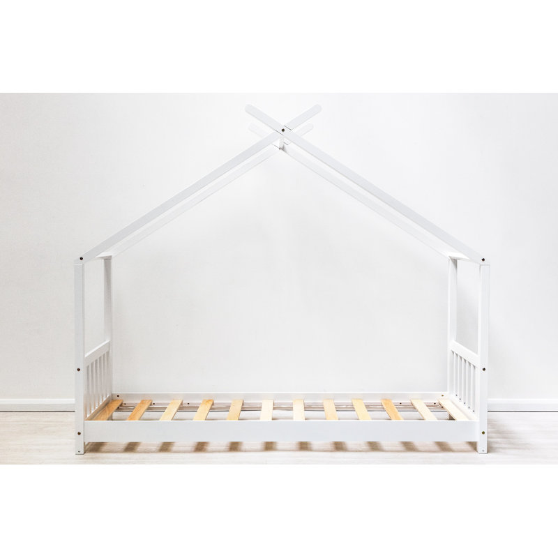 Laurie Single (3') Standard House Beds, No Mattress, White