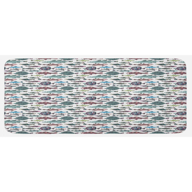 Tapis de cuisine poisson