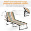 Méridienne pliante Outsunny