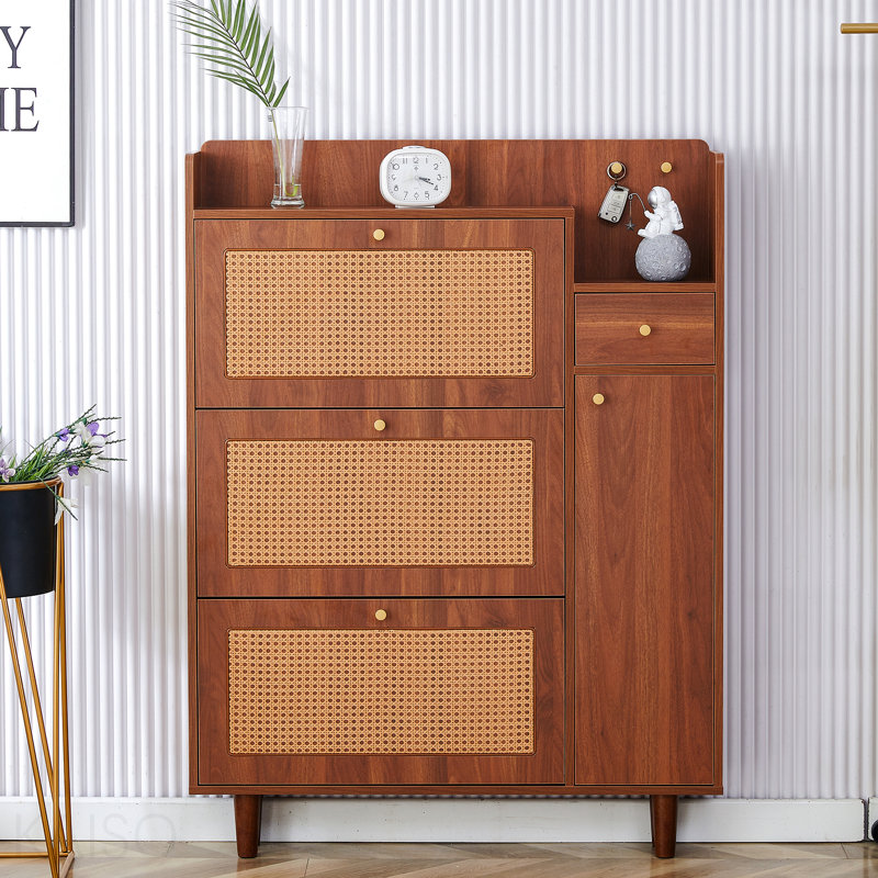 The Modern Minimalist Mdf Shoe Cabinet, Suitable For A Variety Of Styles Including Nordic, And Industrial