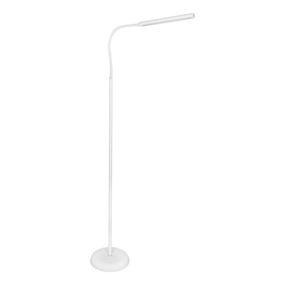 Ettienne 125cm White LED Task Floor Lamp