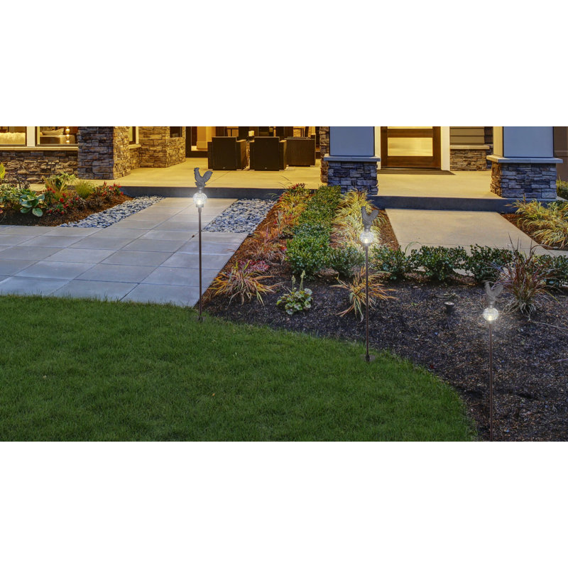 Sedgerock Matte Black Solar Powered Integrated LED Metal Pathway Light
