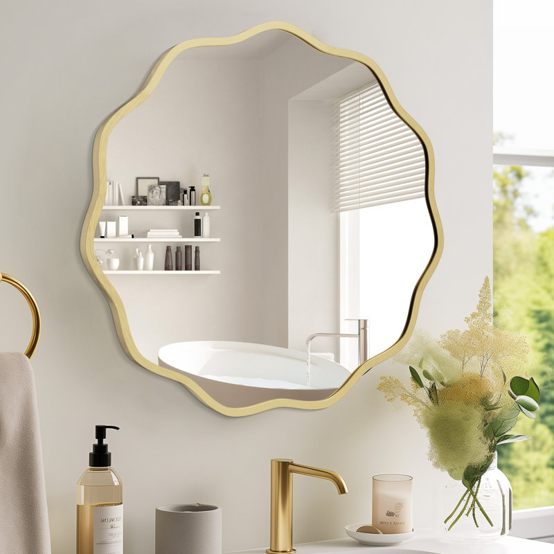 Miroir Elegant, Doré, 24 po x 24 po