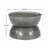 Ageliki Drum Iron Coffee Table with Lipped Tray Top-1536098643