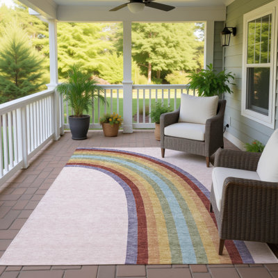 Machine Washable Indoor/Outdoor Chantille ACN3053 Kids Rug