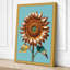 Sunflower Study Botanical - Wrapped Canvas-765241954-765241956